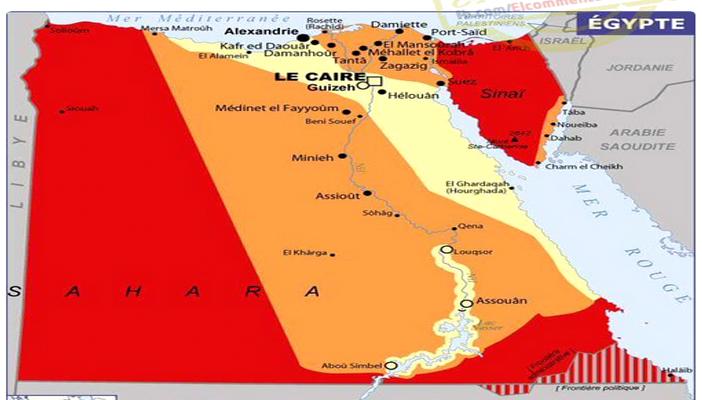“خريطة فرنسية لمصر غير الآمنة” تثير سخرية نشطاء مواقع التواصل
