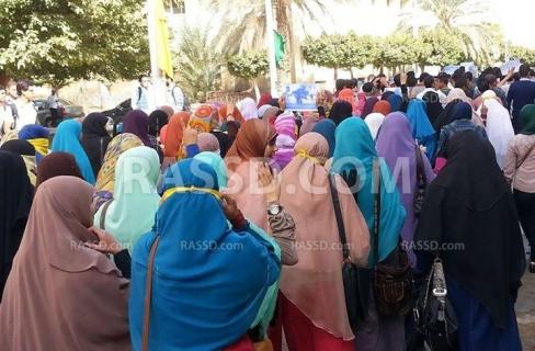 فعاليات لطلاب جامعة الفيوم تنديدًا بفصل زملائهم