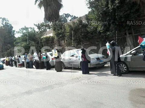 وقفة لطالبات الأزهر تنديدًا بـ “اقتحام الأقصى”