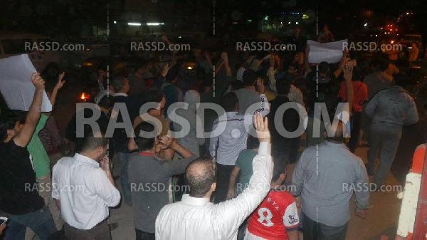 صور| تظاهرتان ليليتان في القليوبية للتنديد بحكم العسكر