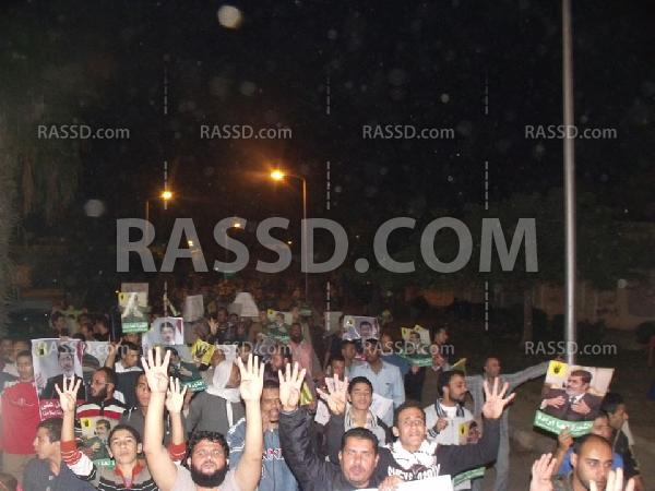 مسيرات بنى سويف المسائية تتواصل لرفض الانقلاب