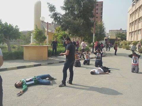 “فريزنج” لطلاب جامعة حلوان يبين القمع داخل الجامعة