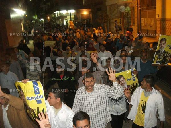 مسيرات ليلية رافضة للانقلاب ‫العسكري بالفيوم