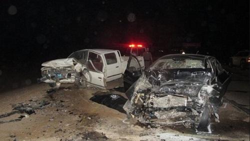 مقتل 3 وإصابة 5 في حادث تصادم بالشرقية