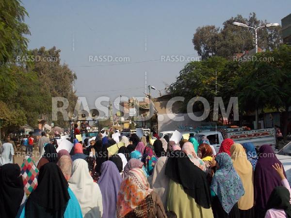 مسيرة لرافضي الانقلاب في المنصورية رفضًا لاقتحام ناهيا