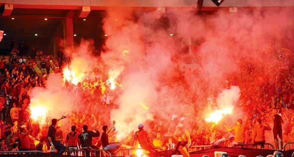 “الأولتراس” يهتف قبل لقاء الأهلي وغزل شبين: دايما معاه.. روحنا فداه