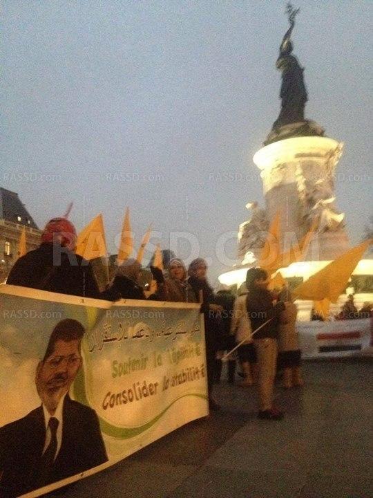 بالصور.. مسيرة للمصريين بفرنسا تنديدًا بالانقلاب