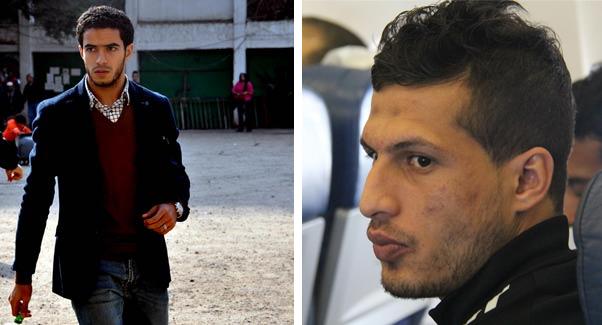 نجاة عمر جابر وطارق حامد من حادث سير