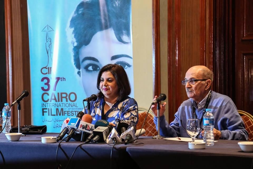 بالصور.. بدء المؤتمر الصحفي للفنانة فرح خان الفائزة بجائزة فاتن حمامة