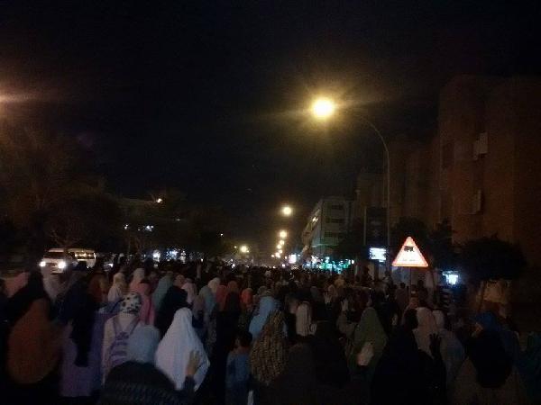 السادات تتظاهر للمطالبة بالقصاص للشهداء