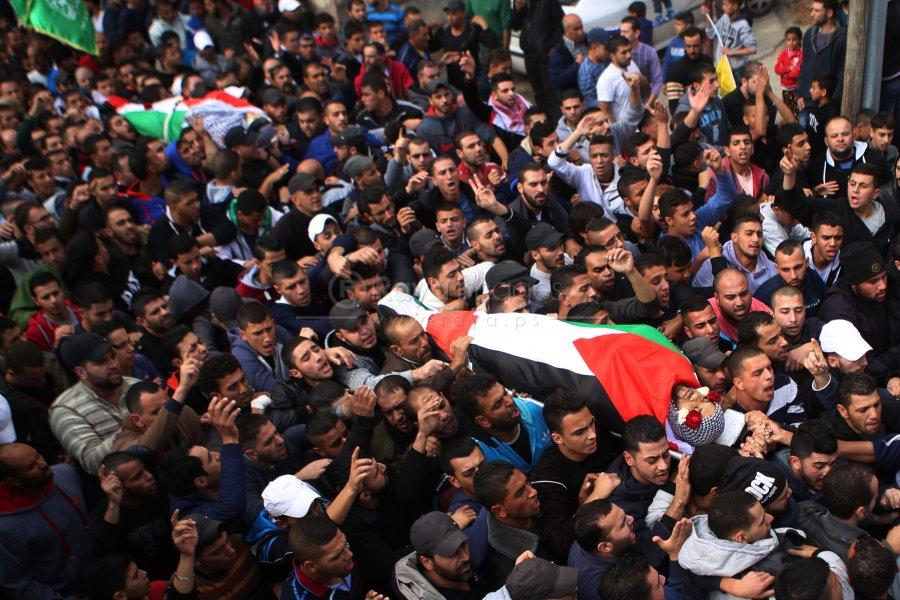 تشييع فلسطينيين قُتلا برصاص جنود الاحتلال في الضفة