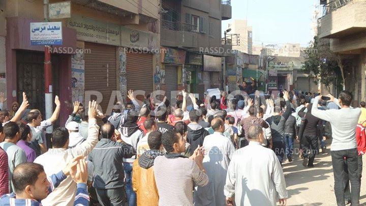 اعتقال 5 في “شبين القناطر” عقب مسيرة تدعو لانتفاضة الشباب المسلم