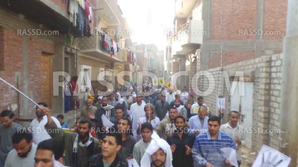 مسيرة رافضة للانقلاب بديرمواس في ذكرى “مذبحة القرن”