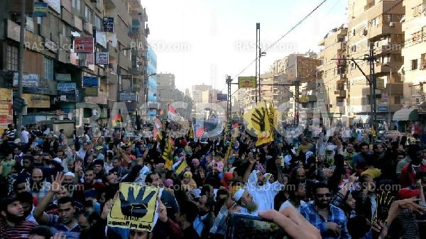 الاعتداء على مسيرات المطرية والمرج وعين شمس