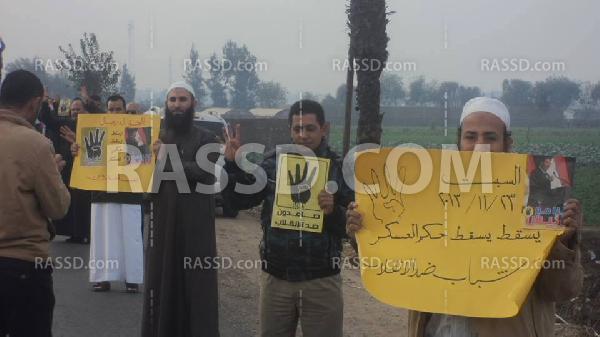 سلسلة بشرية بالدقهلية في أسبوع “مذبحة القرن”