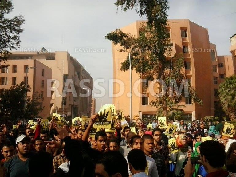 وقفة احتجاجية بشبين الكوم في ذكرى مجزرة القرن