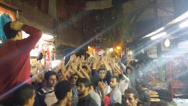 مسيرة لـ”أولتراس نهضاوي” في إمبابة تندد بالانقلاب