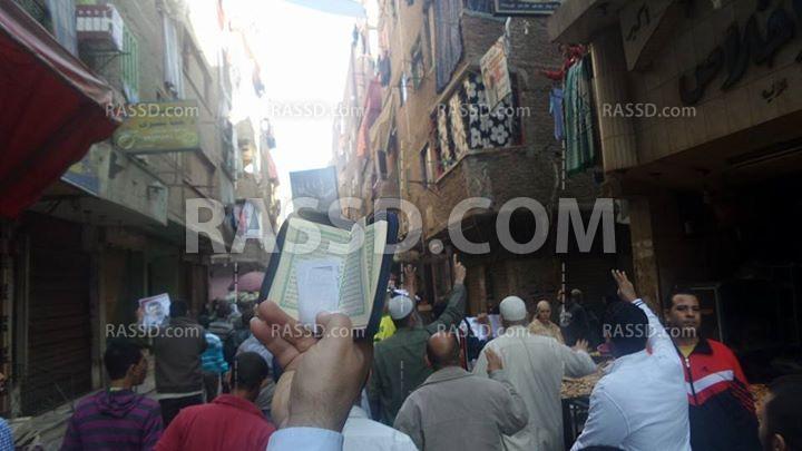 مسيرة صباحية لرافضي الانقلاب في إمبابة بـ “المصاحف”