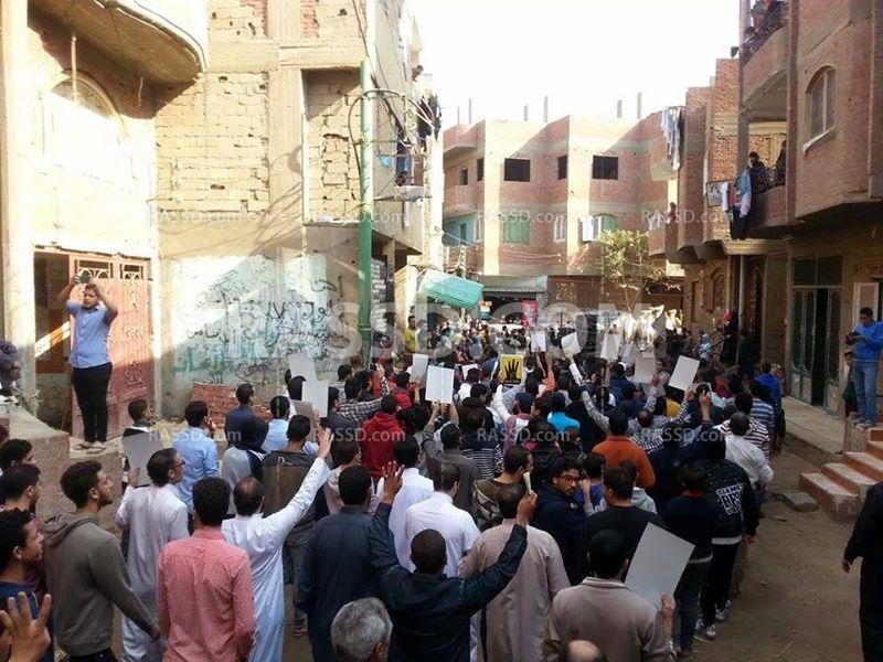 مسيرة حاشدة لأهالي كرداسة تندد بحكم العسكر