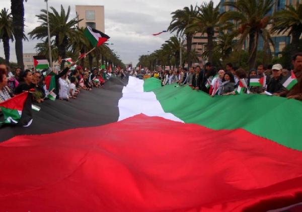 مسيرة بتونس تنادي بتحرير فلسطين