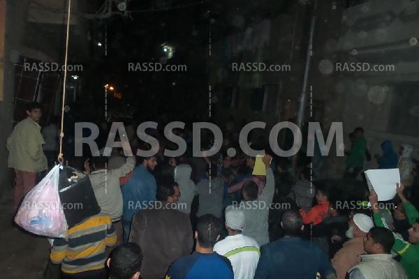 الألعاب النارية تلهب حماس المشاركين بمسيرة “المحلة”