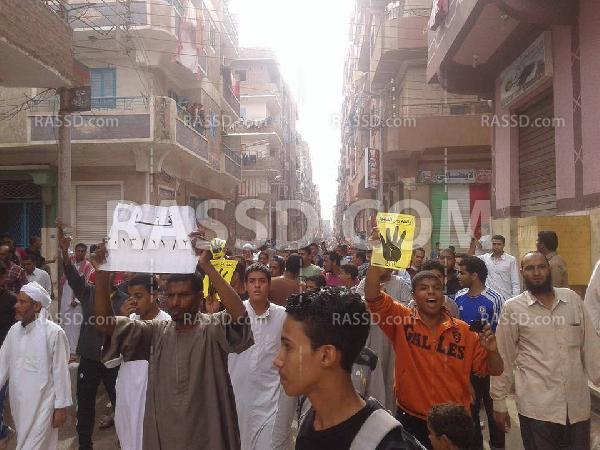 مسيرة حاشدة لرافضي الانقلاب بقنا بجمعة القصاص