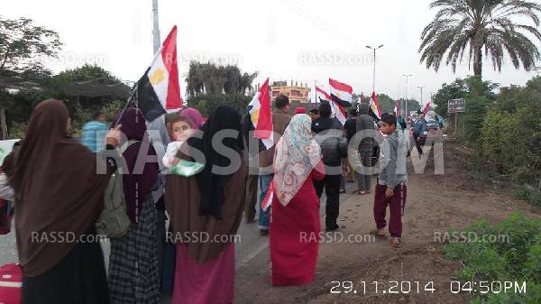 مسيرة بالمنوفية تطالب بالقصاص للشهداء