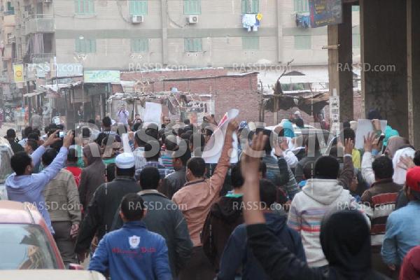 صور| تظاهرة حاشدة لرافضي الانقلاب في “فيصل” بالجيزة