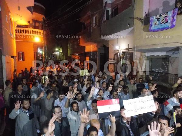 المنصورية تتظاهر ليلًا للتنديد بحكم العسكر وجرائمه