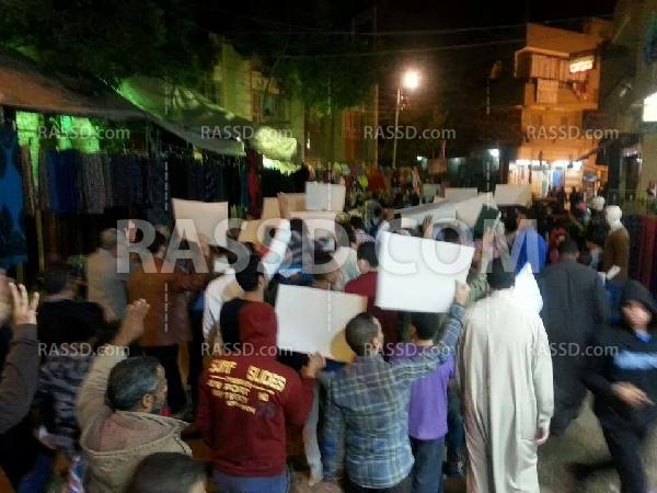 صور| “كرداسة” تتظاهر تنديدًا بممارسات أمن الانقلاب