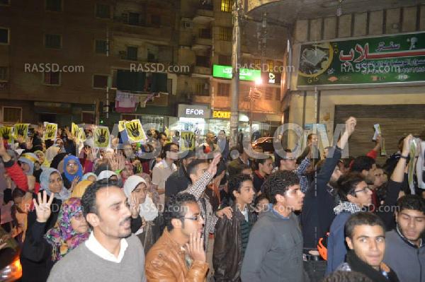 التراس نهضاوي يقود تظاهرة رافضة للإنقلاب بطنطا