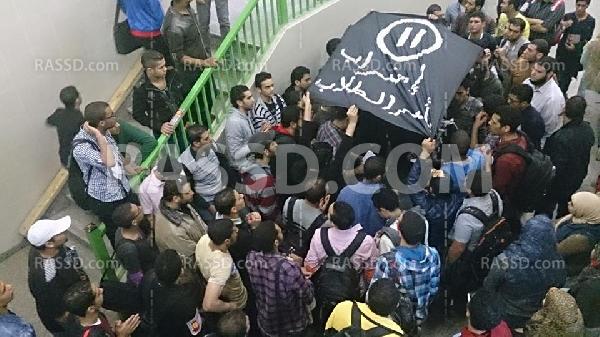 طلاب “هندسة رجب” يضربون  تنديدا بحكم حبس حرائر الإسكندرية