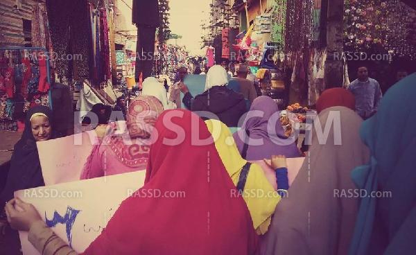 مسيرة نسائية في الفيوم للمطالبة بالقصاص للشهداء