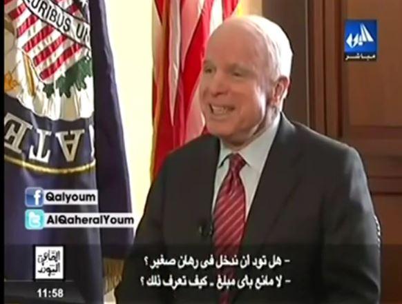 فيديو| ماكين يفوز برهان مع أديب حول براءة مبارك