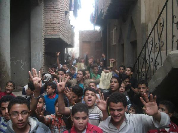 مسيرة طلابية ضد الإنقلاب بقرية سنهور القبلية