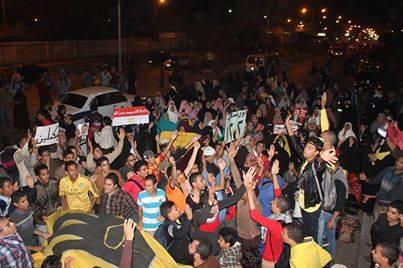 مظاهرة تجوب شوارع بورسعيد تنديدا بالاعتقالات