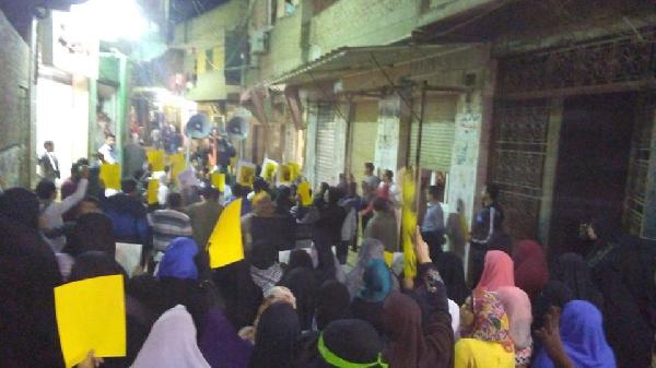 مسيرة لـ”صامدون” تتحدى قوات أمن الانقلاب بالقليوبية