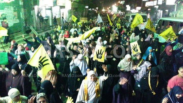 مسيرة بالمرج وعين شمس فى مليونية “الرجولة موقف”