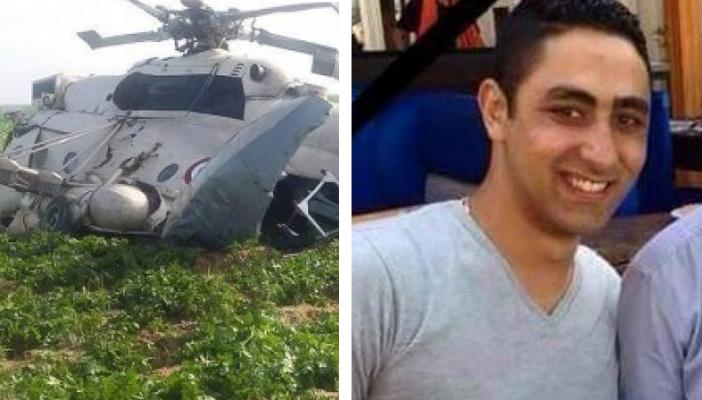 مصرع نقيب طيار متأثراً بإصابته في حادث سقوط الطائرة بالإسماعيلية