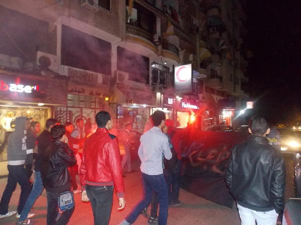 صور| ألتراس ربعاوي يخرج بمسيرة ليلية في “بورسعيد”