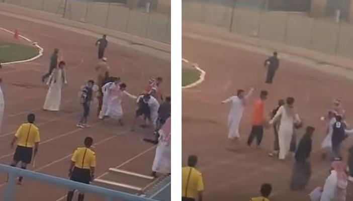 بالفيديو.. جماهير نادي الوادي تطعن لاعبًا سعوديًّا