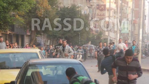 امن الانقلاب يفض مظاهرة مؤيدة للشرعية بدمياط