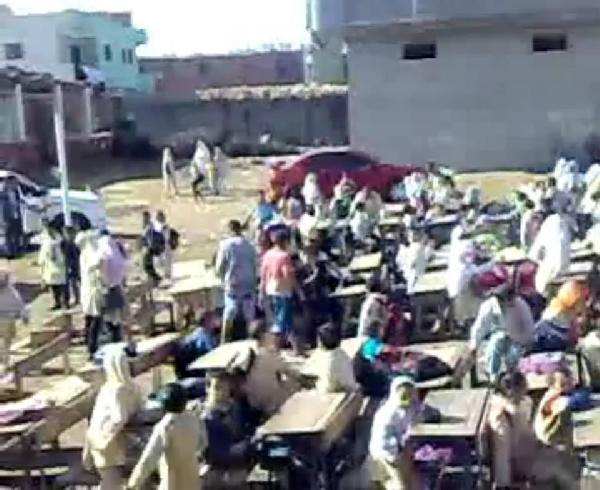 تشريد التلاميذ والمعلمين بعد إخلاء مدرسة بكفرالشيخ