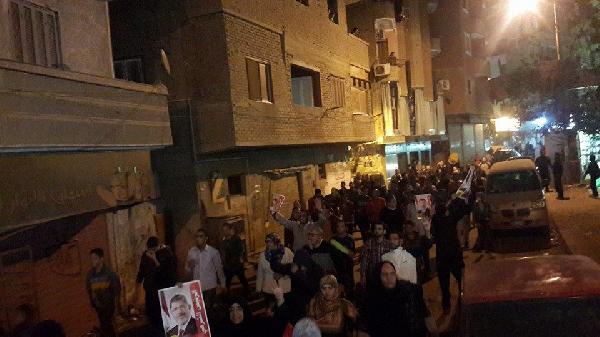 تظاهرة لرافضي الانقلاب بـ “فيصل” في الجيزة