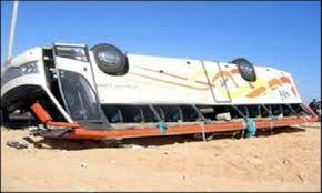 انقلاب أتوبيس مدرسة أعلى دائري البساتين