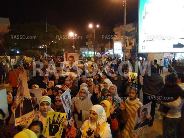 مسيرة رافضة للانقلاب بالخانكة بأسبوع “الثورة صاحبة القرار”