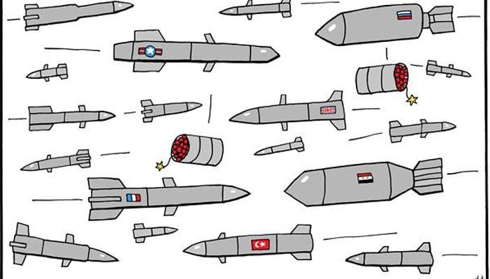 كاريكاتير.. سجون مصر لـ”احتواء” شبابها والعالم يدمر سوريا لإنقاذها