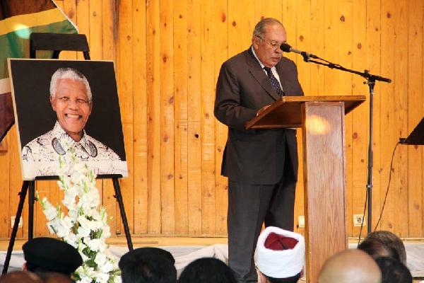 حفل تأبين نيلسون مانديلا بكنيسة القديس يوحنا بالقاهرة