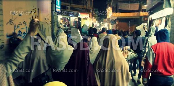 مسيرة ليلية بالفيوم للتنديد بالانتهاكات بحق المعتقلين