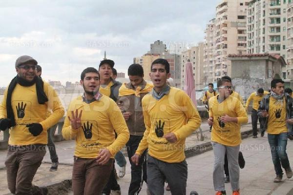 صور..ماراثون عدو لـ”طلاب ضد الإنقلاب” بكورنيش الإسكندرية